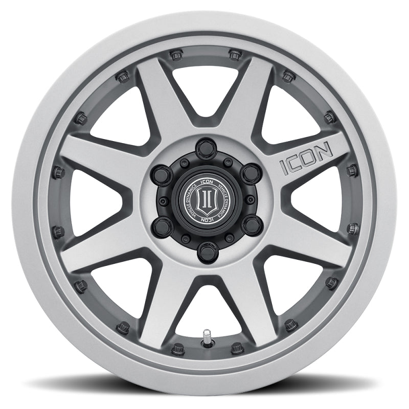 ICON 21817857345TT Rebound Pro 17x8.5 5x5 -6mm Offset 4.5in BS 71.5mm Bore Titanium Wheel