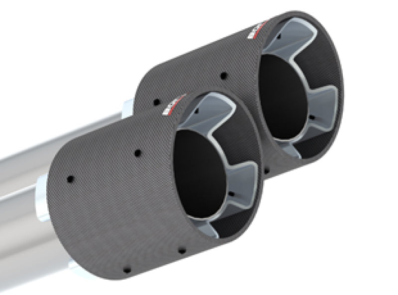 Borla 140821CF 2020 Ford Explorer ST 3.0L V6 2.25in ATAK Exhaust - Carbon Fiber Tips