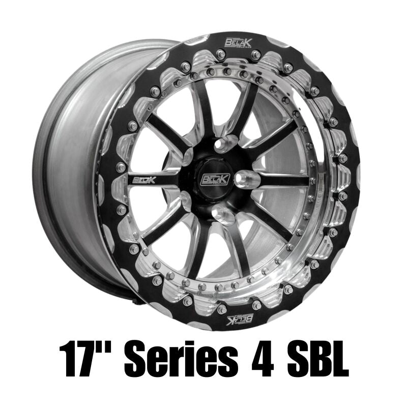 Belak Wheels 17115112S47BS-SBL Belak 17x11 / 7.25in BS / 5x112 BP / Low Pad / Series 4 Wheel - Single Beadlock
