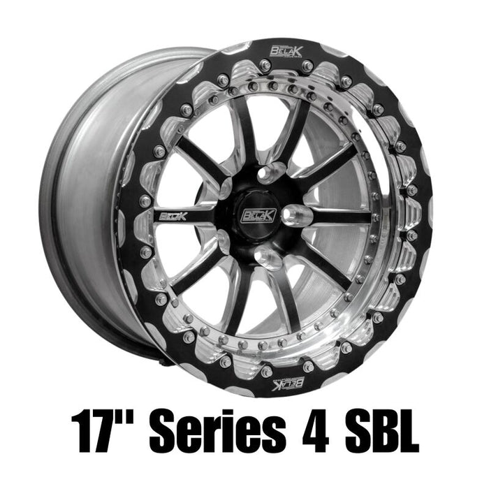 Belak Wheels 17115112S47BS-SBL Belak 17x11 / 7.25in BS / 5x112 BP / Low Pad / Series 4 Wheel - Single Beadlock