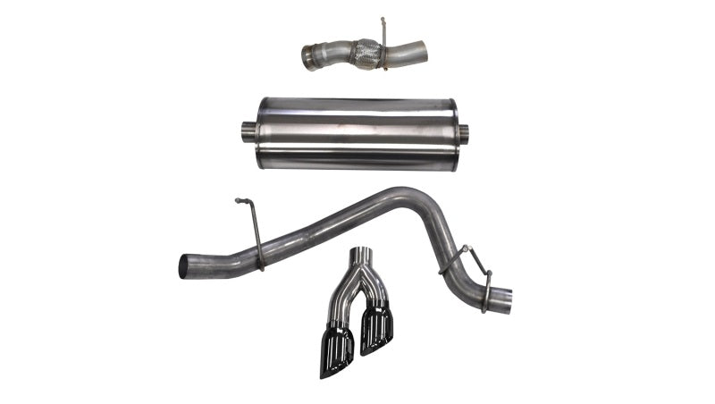 CORSA Performance 14826BLK Corsa 2015-2020 GMC Yukon Denali 6.2L V8 Single Side Exit Cat-Back Exhaust w/ Polished Black Tips