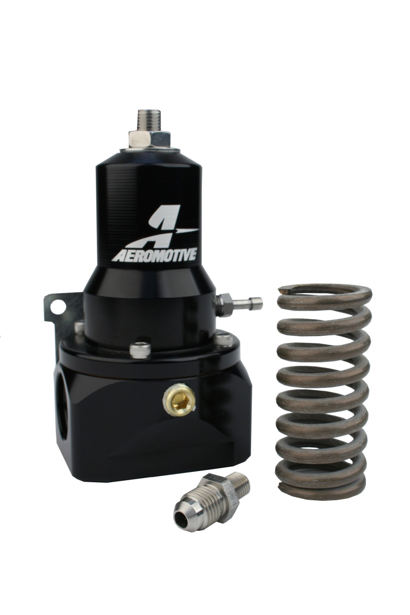 Aeromotive 13132 Regulator - 30-120 PSI - .500 Valve - 2x AN-10 Inlets / AN-10 Bypass