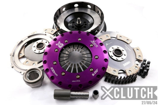 XCLUTCH XKBM23594-2E XClutch 11-13 BMW 335is Base 3.0L 9in Twin Solid Ceramic Clutch Kit (6 Bolt/PB in Input Shaft)
