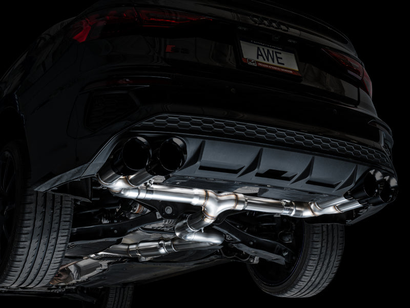 AWE Tuning 3020-43897 AWE 22-24 Audi 8Y S3 Track Edition Exhaust - Diamond Black Tips