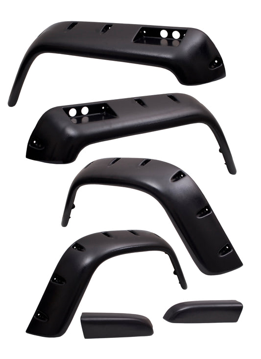 Rugged Ridge 11632.20 6-Pc Fender Flare Kt 4.75-In 87-95 Jeep Wrangler YJ