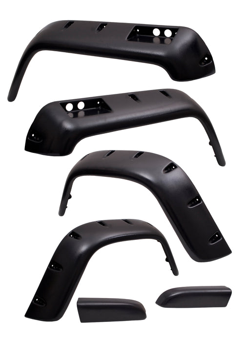 Rugged Ridge 11632.20 6-Pc Fender Flare Kt 4.75-In 87-95 Jeep Wrangler YJ