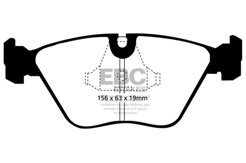 EBC DP3689C 92-95 BMW M3 3.0 (E36) Redstuff Front Brake Pads