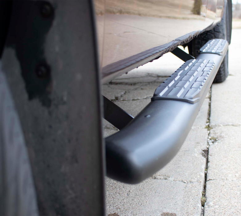 Fishbone Offroad FB21377 09-14 Ford F150 Extended Super Cab Oval Side Steps - Black Textured