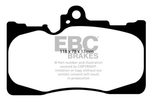 EBC DP41589R 07-08 Lexus GS350 3.5 RWD Yellowstuff Front Brake Pads