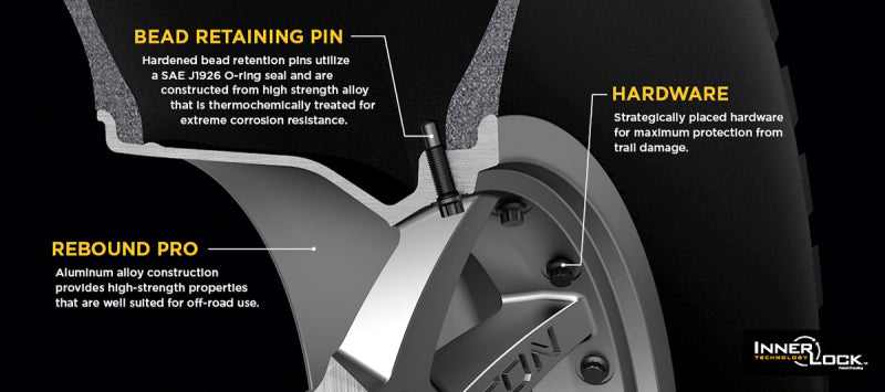 ICON 21817858347SB Rebound Pro 17x8.5 6x5.5 0mm Offset 4.75in BS 106.1mm Bore Satin Black Wheel