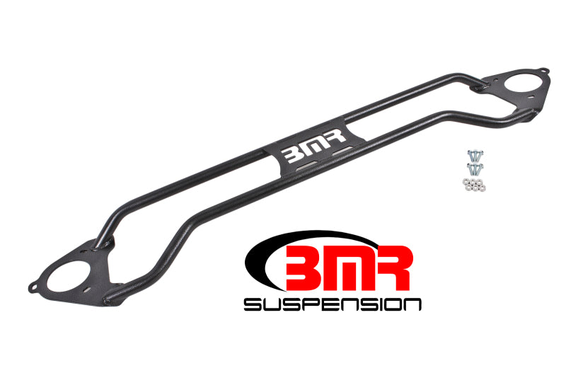 BMR Suspension STB019H BMR 16-17 6th Gen Camaro Front Twin Tube Design Strut Tower Brace - Black Hammertone