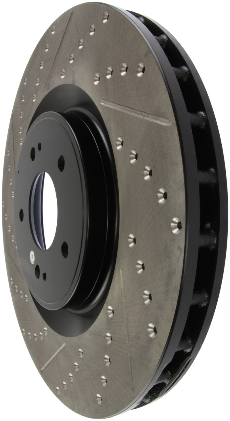 Stoptech 127.46076R StopTech Slotted & Drilled Sport Brake Rotor