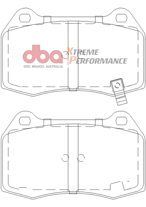DBA DB1520XP 03-07 G35 w/ Brembo XP650 Front Brake Pads