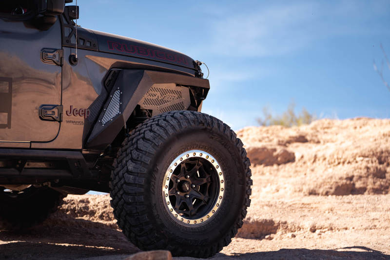 DV8 Offroad INFEND-03FB 2018+ Jeep Wrangler JL Front Inner Fenders - Black