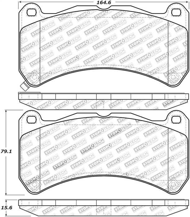 Stoptech 309.13650 StopTech Performance 08-09 Lexus IS F Front Brake Pads