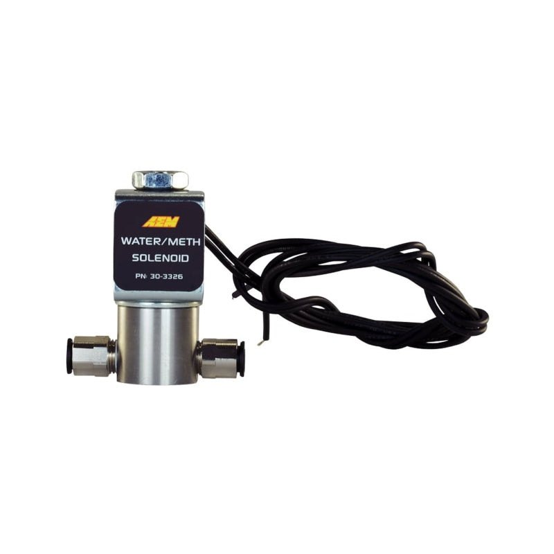 AEM 30-3326 Water/Methanol Injection System - High-Flow Low-Current WMI Solenoid - 200PSI 1/8in-27NPT In/Out
