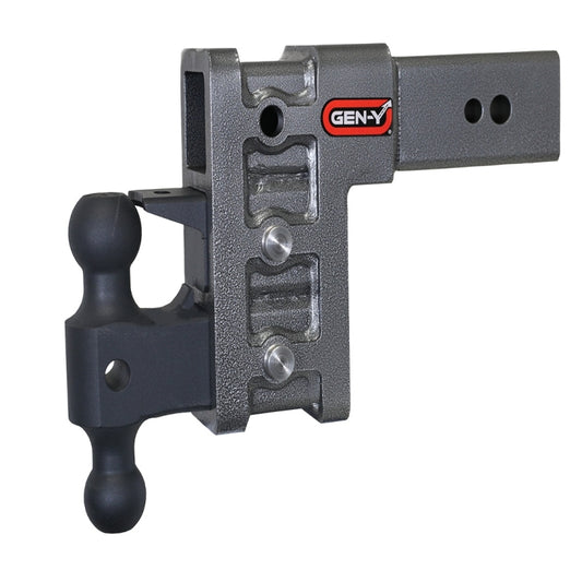GEN-Y Hitch GH-1723 Gen-Y Mega Duty 3in Shank 6in Drop 3.5K TW 32K Hitch w/GH-0161 Dual-Ball/GH-0162 Pintle Lock