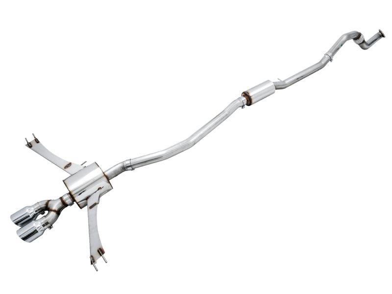 AWE Tuning 3015-32108 2016+ Honda Civic Si Touring Edition Exhaust w/Front Pipe & Dual Chrome Silver Tips
