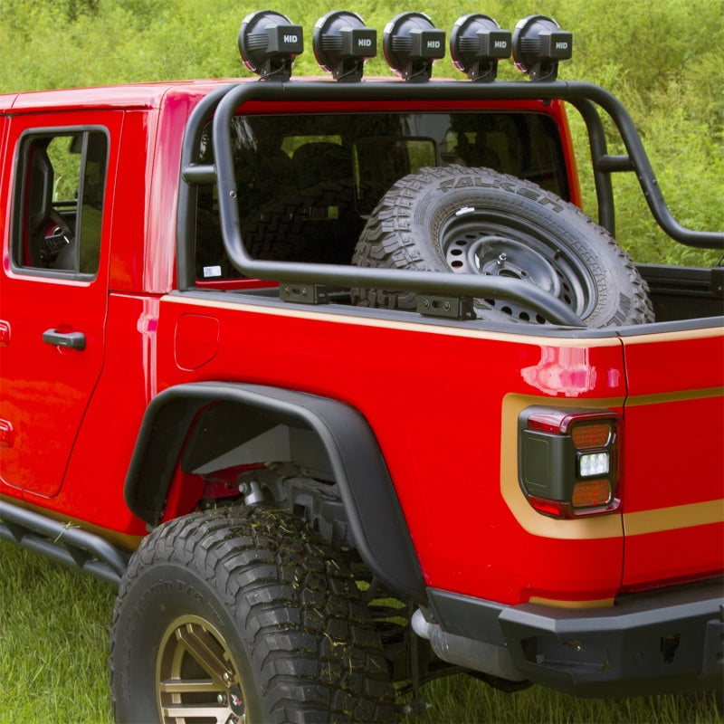 Rugged Ridge 11615.49 21+ Jeep Gladiator (JT) Steel Tube Rear Fender Flare Kit - Black