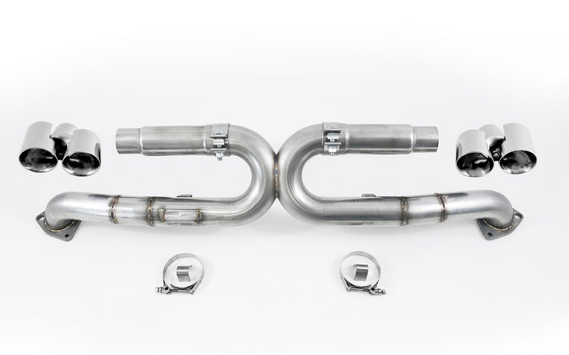 AWE Tuning 3015-32044 991 Carrera Performance Exhaust - Chrome Silver Tips