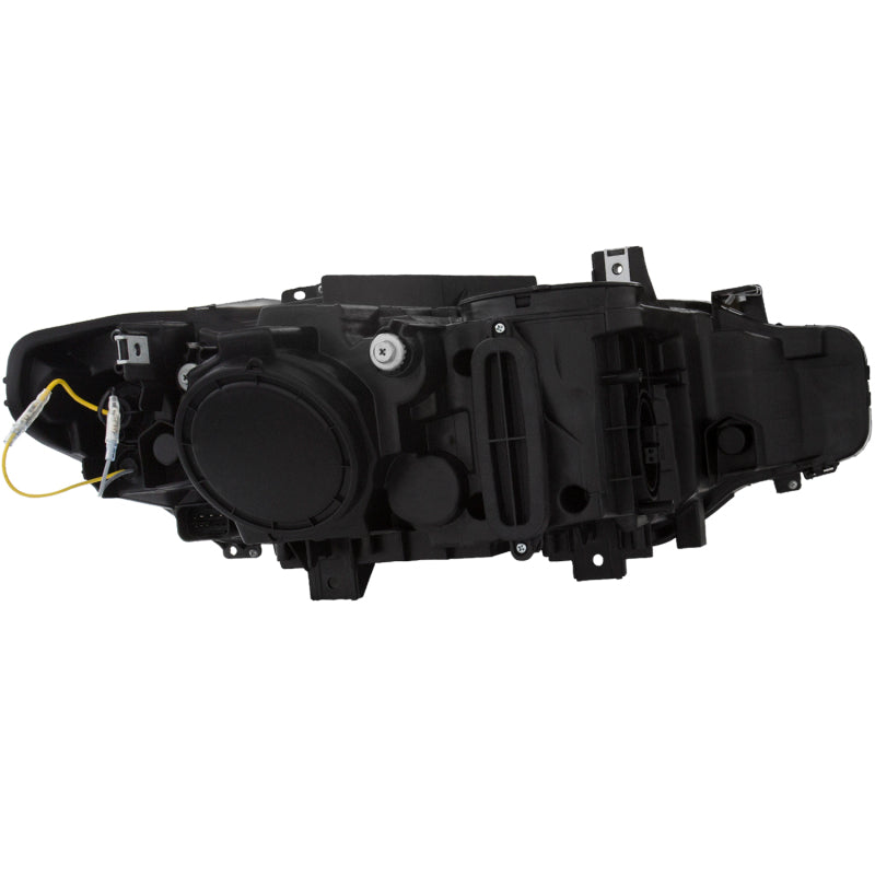 ANZO 121504 2012-2015 BMW 3 Series Projector Headlights w/ U-Bar Black