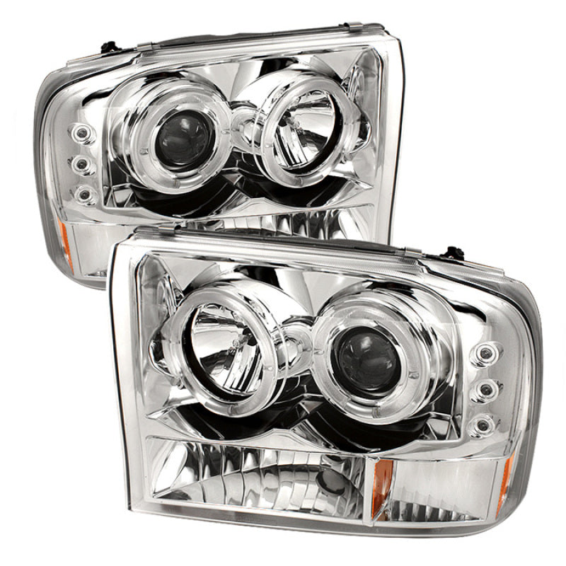 SPYDER 5010360 Spyder Ford F250 Super Duty 99-04 Projector Version 2 LED Halo LED Chrm PRO-YD-FF25099-1P-G2-C