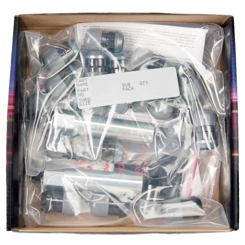 McGard 65557BK SplineDrive Tuner 5 Lug Install Kit w/Locks & Tool (Cone) M12X1.5 / 13/16 Hex - Blk