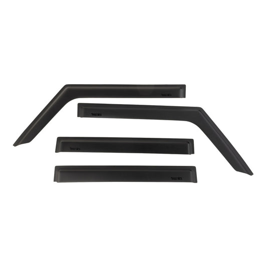 Rugged Ridge 11349.17 Window Visors Matte Black 18-20 Jeep Wrangler JLU/JT