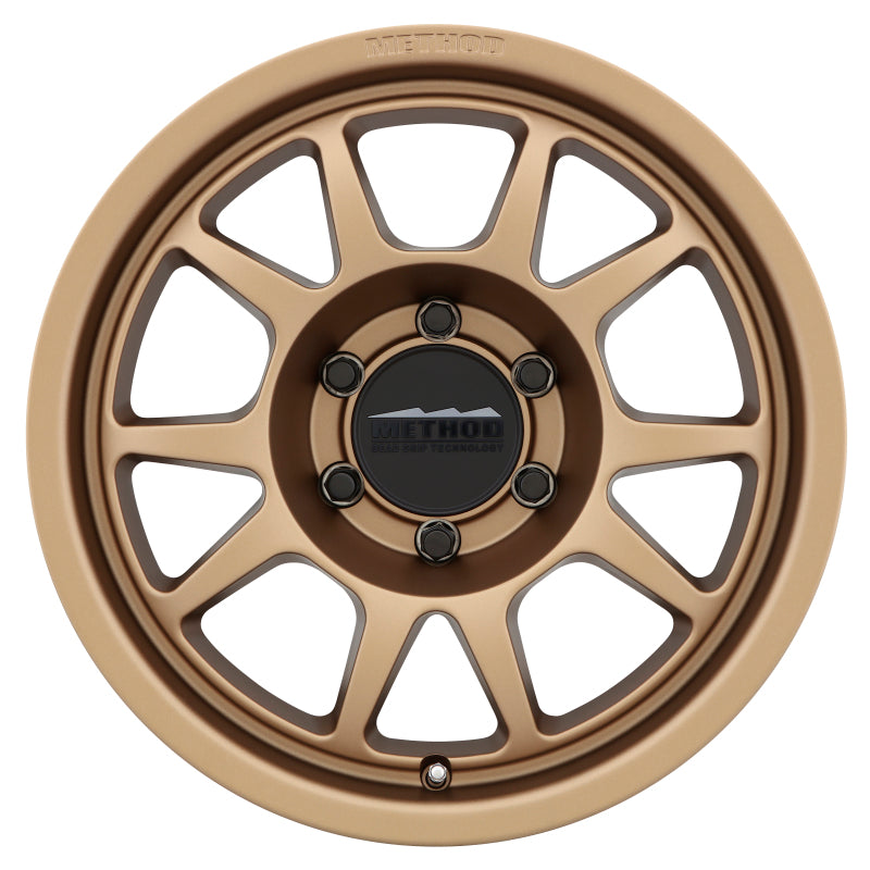 Method Wheels MR70278560900 Method MR702 17x8.5 0mm Offset 6x5.5 106.25mm CB Method Bronze Wheel