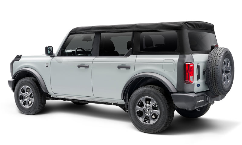 Bushwacker 14124 21-22 Ford Bronco (2/4 Door) Trail Armor Rear Corner (2pc Rear) - Tex. Black