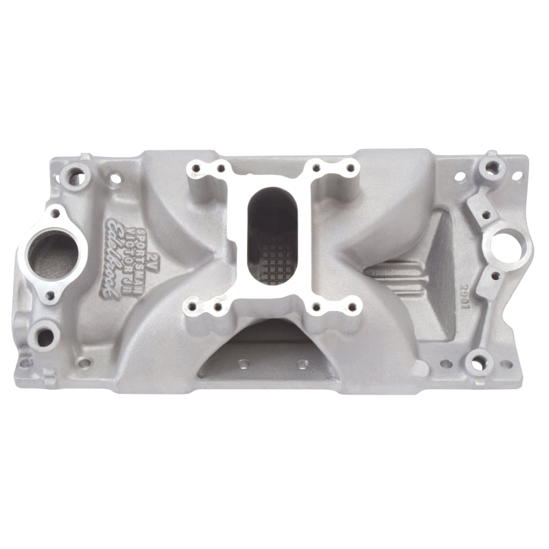 Edelbrock EDE2901 SBC Victor Jr. Sportsman Manifold - 2 Barrel