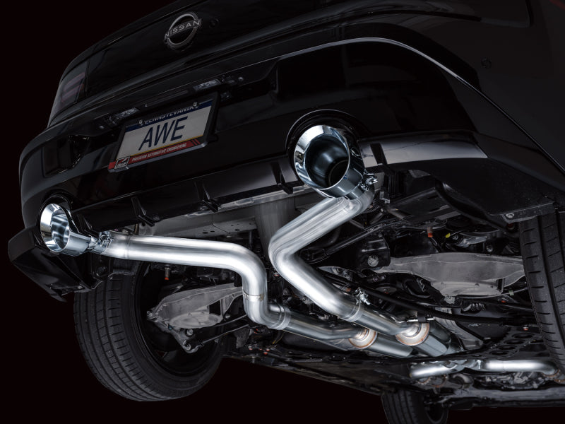 AWE Tuning 3020-32400 AWE 2023 Nissan Z RZ34 RWD Track Edition Catback Exhaust System w/ Chrome Silver Tips