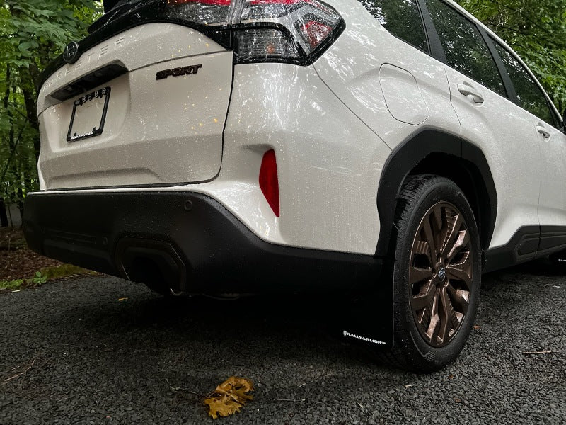 Rally Armor MF132-UR-BLK-RD 2025 Subaru Forester Black UR Mud Flap w/Red Logo