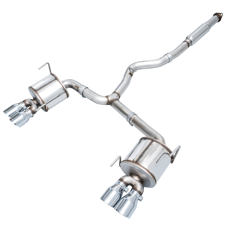 AWE Tuning 3015-42104 Subaru STI VA / WRX GV / STI GV Sedan Touring Edition Exhaust - Chrome Silver Tip (102mm)