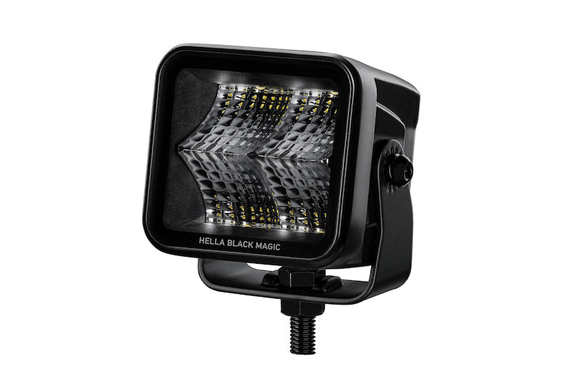 Hella 358176801 Universal Black Magic 2.7in L.E.D. Cube Kit - Flood Beam