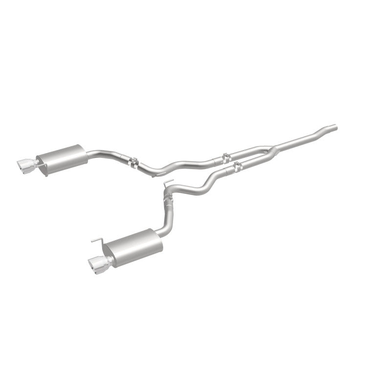 Magnaflow 19097 MagnaFlow Cat Back, SS, 2.5in, Street, Dual Split Polished 4.5in Tips 2015 Ford Mustang Ecoboost