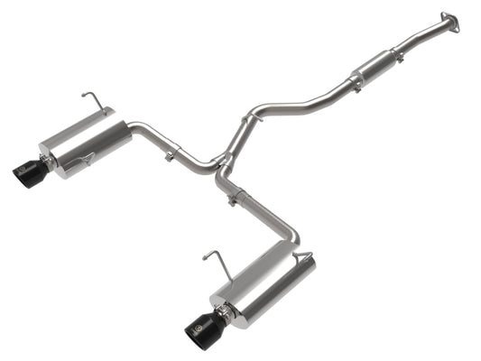 aFe 49-36804-B Subaru Forester XT 14-18 H4-2.5L (t) Takeda 2-1/2in to 2-1/4in 304 SS Cat-Back- Black Tip