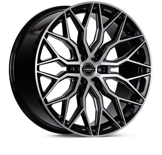 Vossen HF63-2G21 HF6-3 22x9.5 / 6x139.7 / ET20 / Deep Face / 106.1 - Brushed Gloss Black Wheel