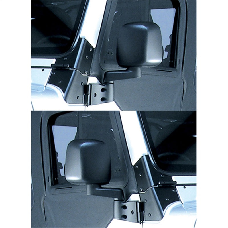 OMIX 11002.09 Omix Door Mirror Kit Black- 87-06 Jeep Wrangler