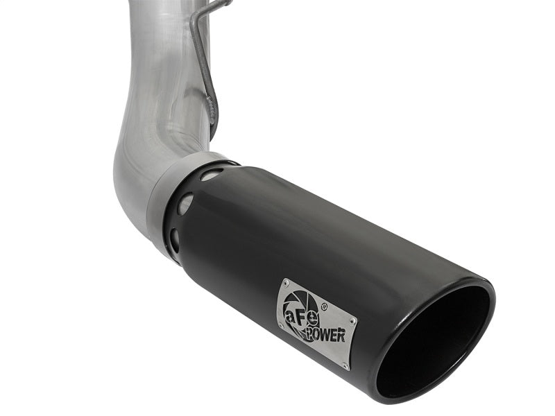 aFe 49-03090-B ATLAS 5in DPF-Back Alum Steel Exhaust System w/Black Tip 2017 Ford Diesel Trucks V8-6.7L (td)