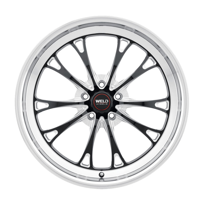 Weld S15700575P38 S157 20X10.5 Belmont Drag 5X127 ET38 BS7.25 Gloss Black MIL Dia 71.5