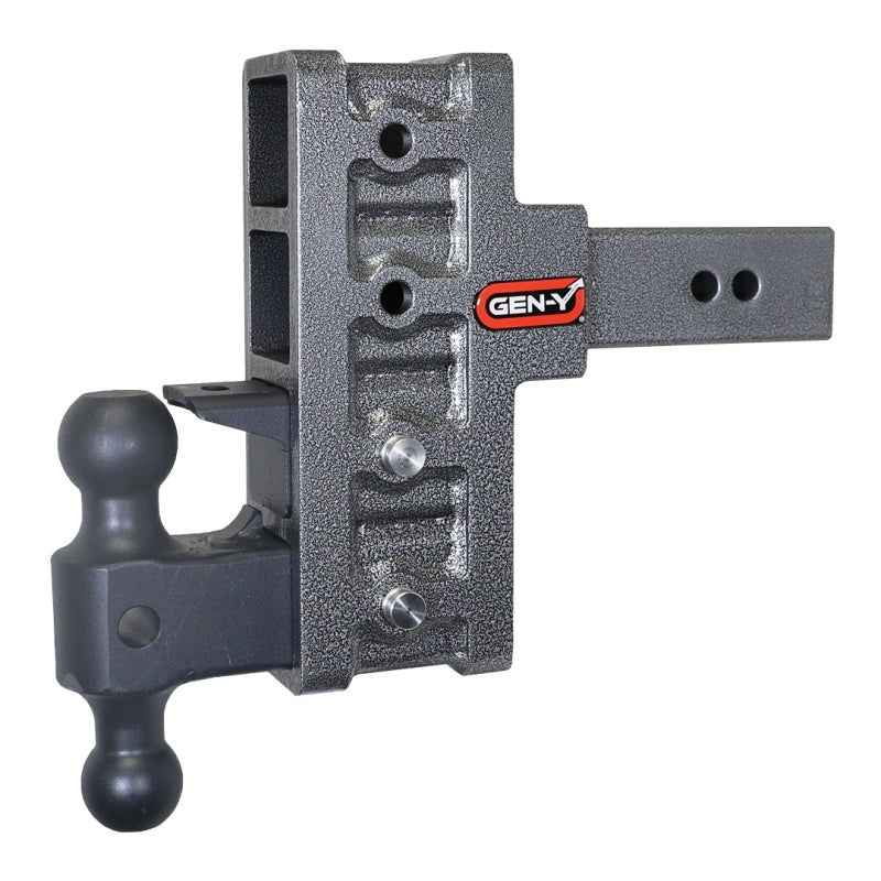 GEN-Y Hitch GH-924 Gen-Y Mega Duty 2.5in Shank 6in Offset Drop 21K Hitch w/GH-061 Dual-Ball/GH-062 Pintle Lock