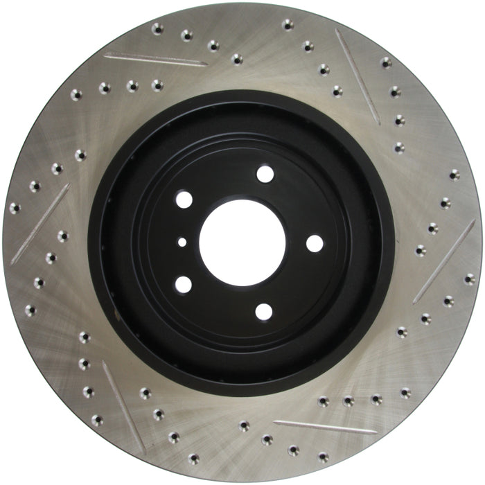 Stoptech 127.42100R StopTech Infiniti G37 / Nissan 370Z SportStop Slotted & Drilled Front Right Rotor