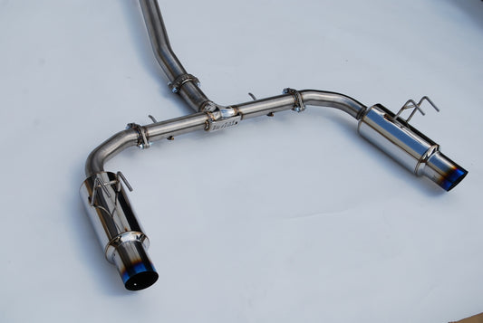 Invidia HS22HS4GD1STL 2022+ Honda Civic Si (1.5T) 70mm N1 Cat Back Exhaust - Burnt TI Tips