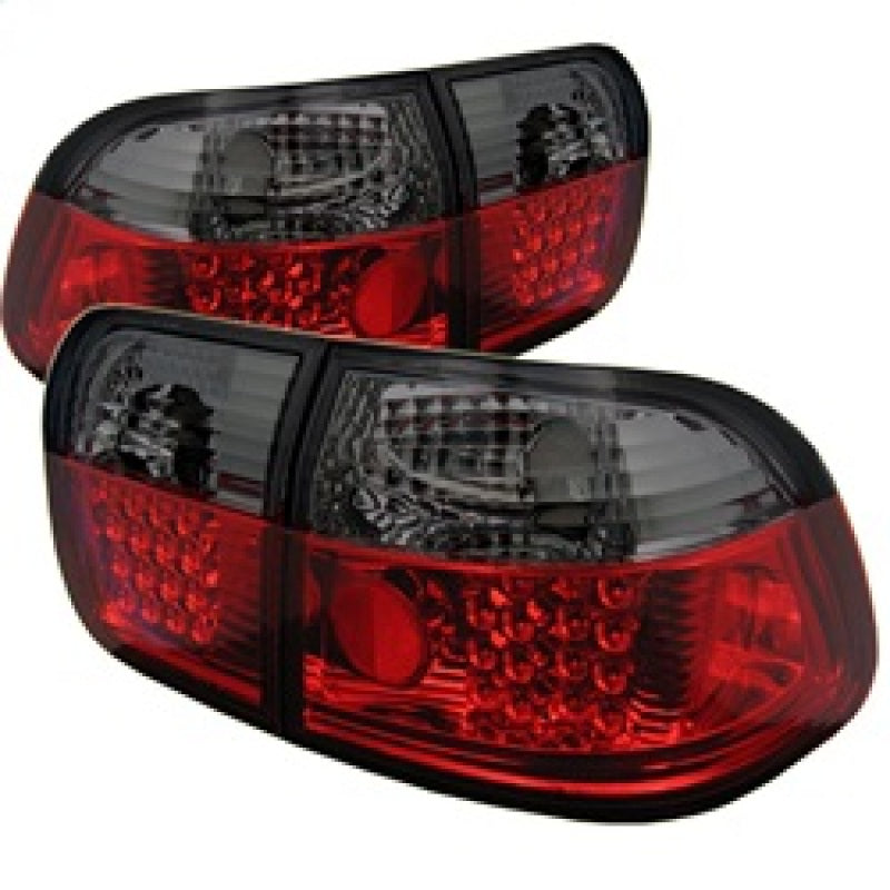 SPYDER 5005038 Spyder Honda Civic 96-98 4Dr LED Tail Lights Red Smoke ALT-YD-HC96-4D-LED-RS