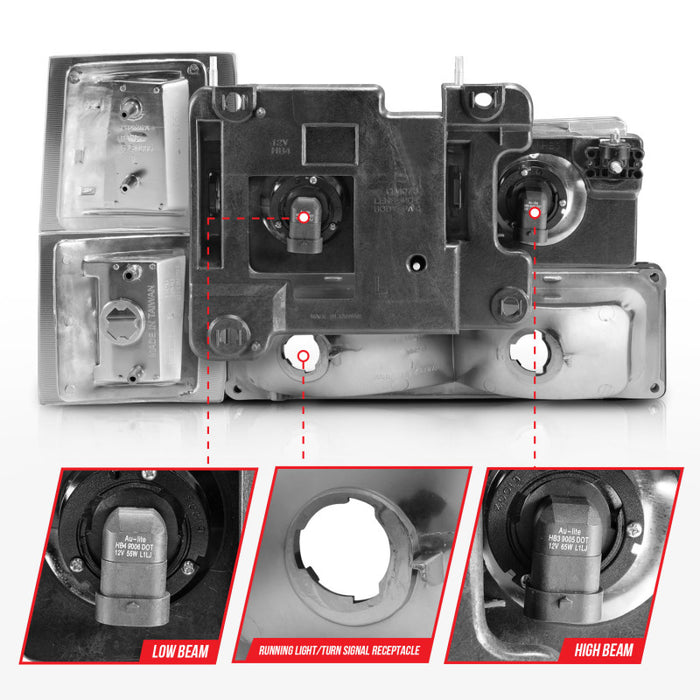 ANZO 111506 ANZ Crystal Headlights