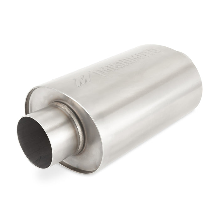 Mishimoto MMEXH-RES-25BR Universal Resonator with 2.5in Inlet/Outlet - Brushed