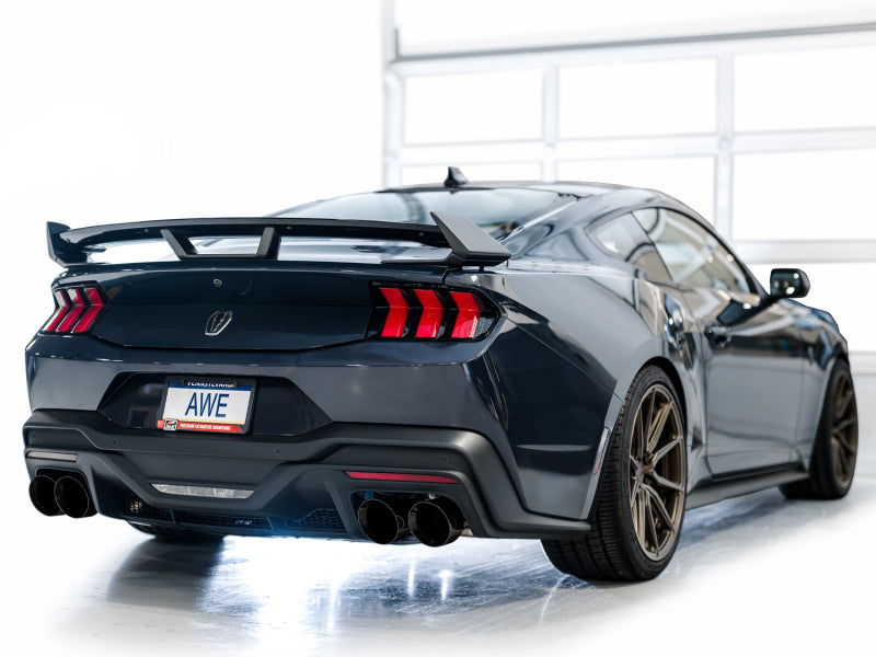 AWE Tuning 3025-43375 AWE 2024 Ford Mustang Dark Horse S650 RWD SwitchPath Catback Exhaust w/ Quad Diamond Black Tips