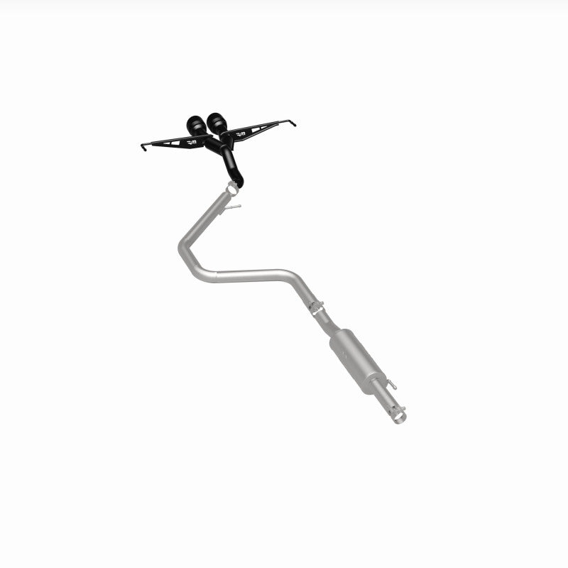 Magnaflow 19455 MagnaFlow 2019 Hyundai Veloster 1.6L 2.5in Center Exit Stainless Steel Cat-Back Exhaust w/Blk Tips