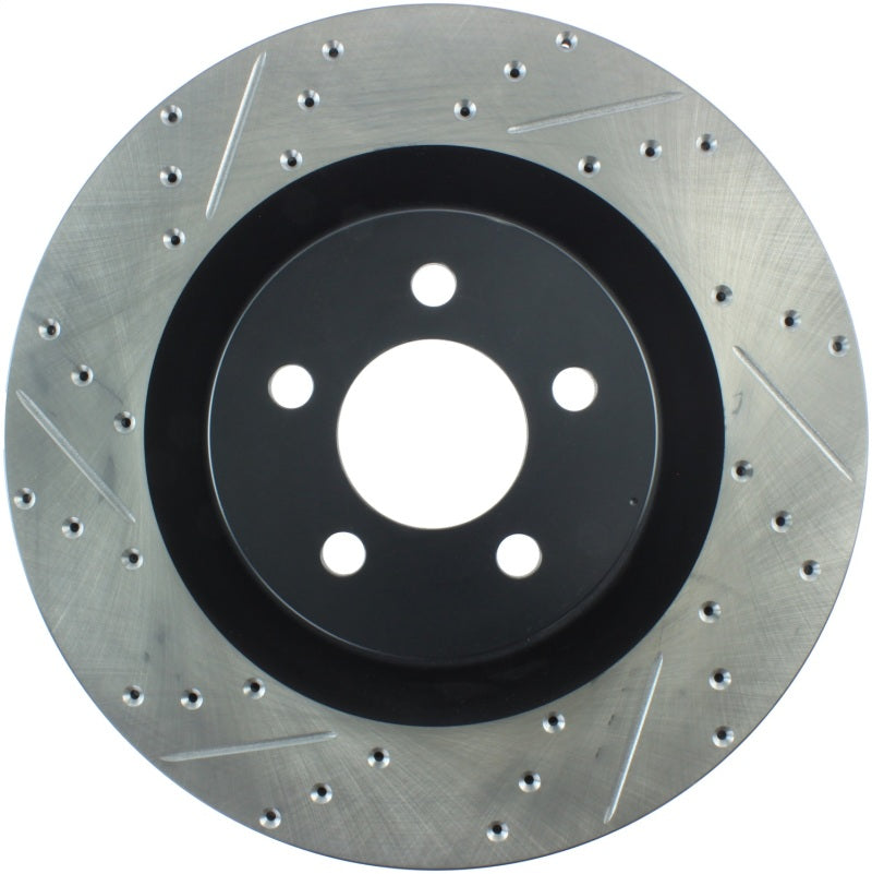 Stoptech 127.63063R StopTech SportStop 06-09 Chrysler SRT-8 Front Right Drilled & Slotted Rotor
